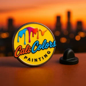 pin metalico redondo