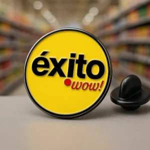 pin metalico redondo